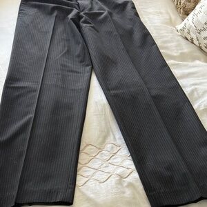 Men's/Boys Black Pinstripe Slacks (Authentic Theory)